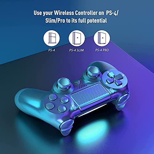 YCCTEAM Wireless Game Controller Compatible with PS4/PS4 Slim with Enhanced Dual Vibration/Analog Sticks/6-Axis Motion Sensor