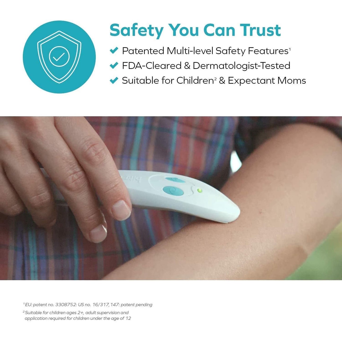 Sting and Bite Electronic Relief Device Instant Itch Relief Reduces Pain No Greasiness Battery