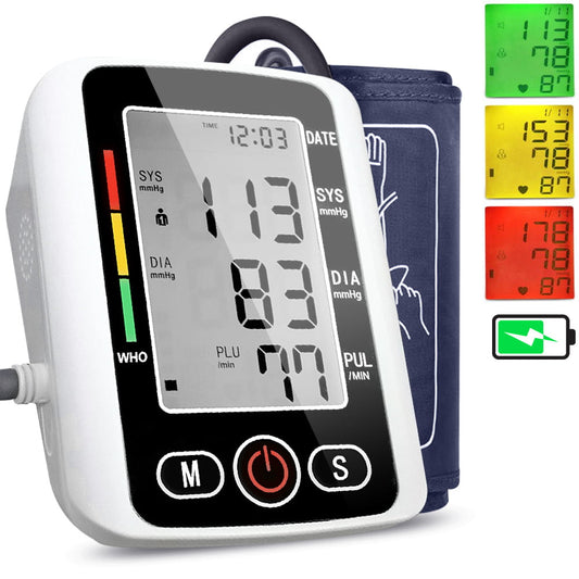 Blood Pressure Monitor, Automatic Blood Pressure Monitor Upper Arm Sphygmomanometer with Backlight Display, Adjustable Cuff and Dual User Mode