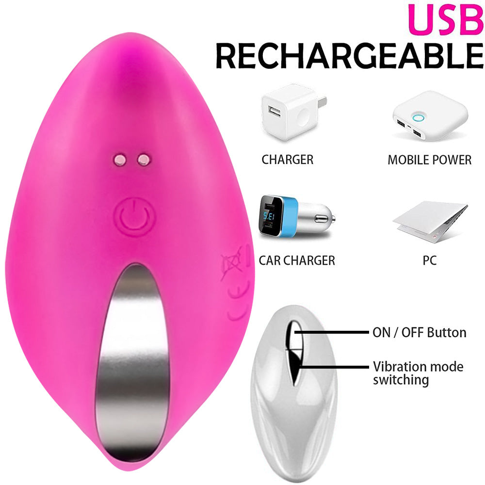 Wearable Panty Vibrator, Remote Control Clitoris G-Spot Stimulator, Adult Sex Toys for Women