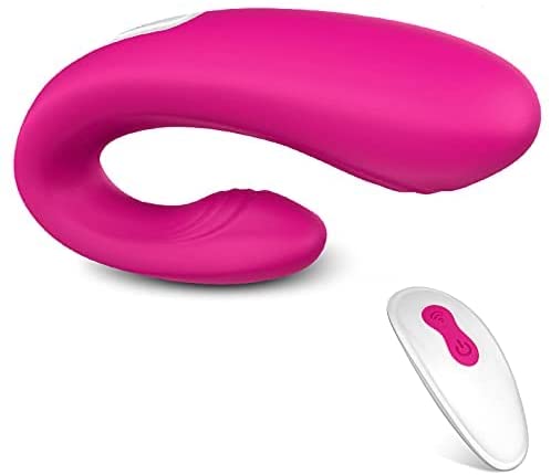 CENTEREL 9 Powerful Vibration Modes Waterproof Rechargeable G-spot Vibrator Wireless Remote Control Massager for Women or Couples-Rose Red