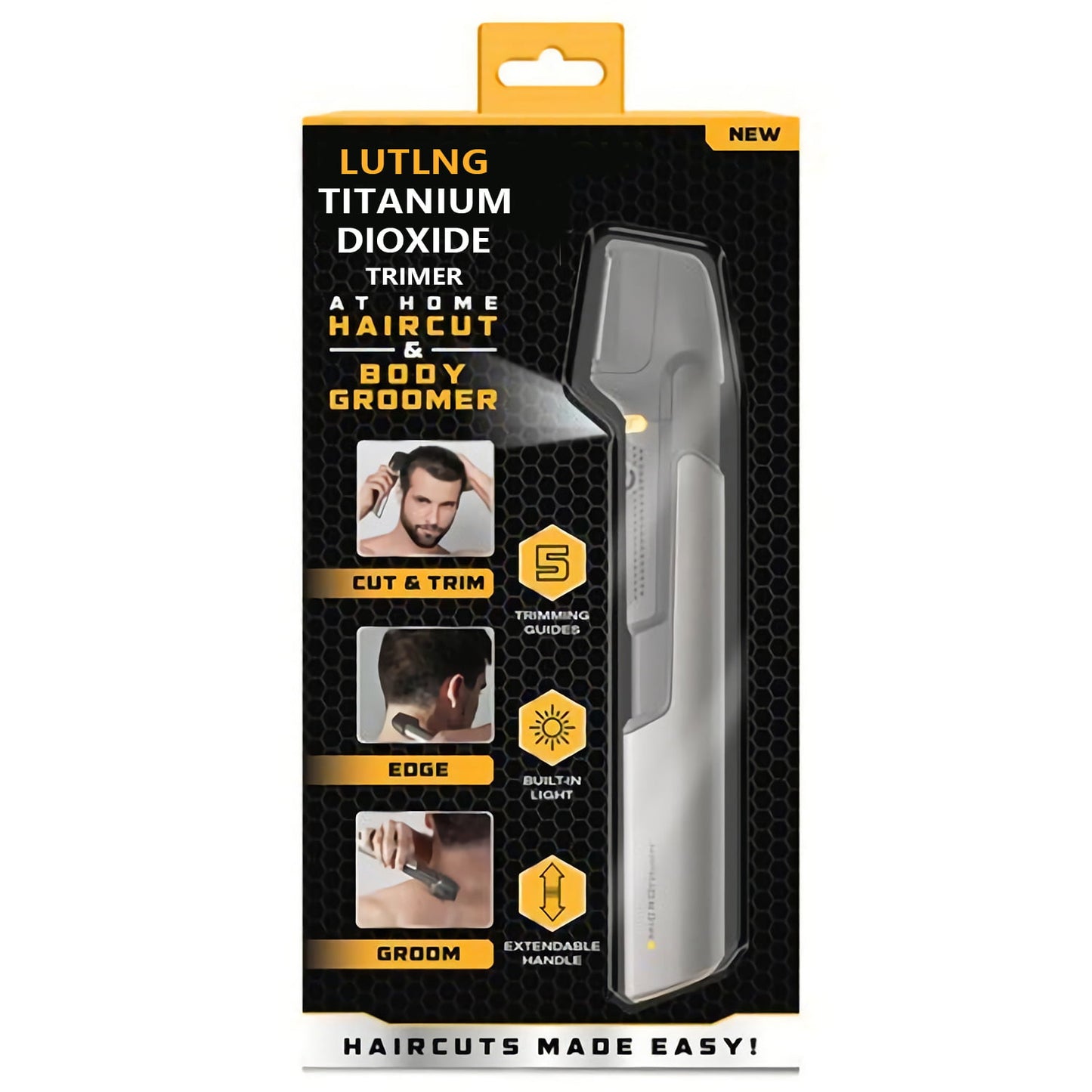 Trim Haircut Kit, Cordless Body Groomer for Men Bikini Trimmer Women USB Rechargeable