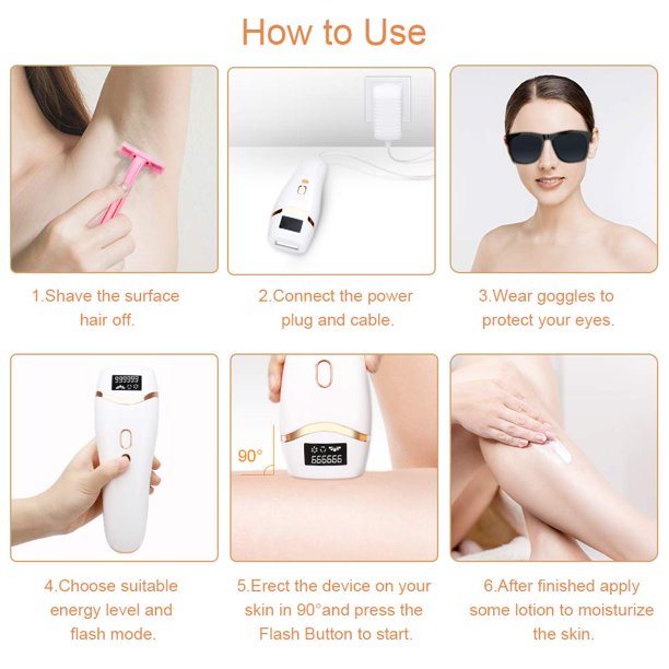 Centerel IPL Hair Removal Permanent Painless Laser Hair Remover Device for Women and Man Upgrade to 999,999 Flashes
