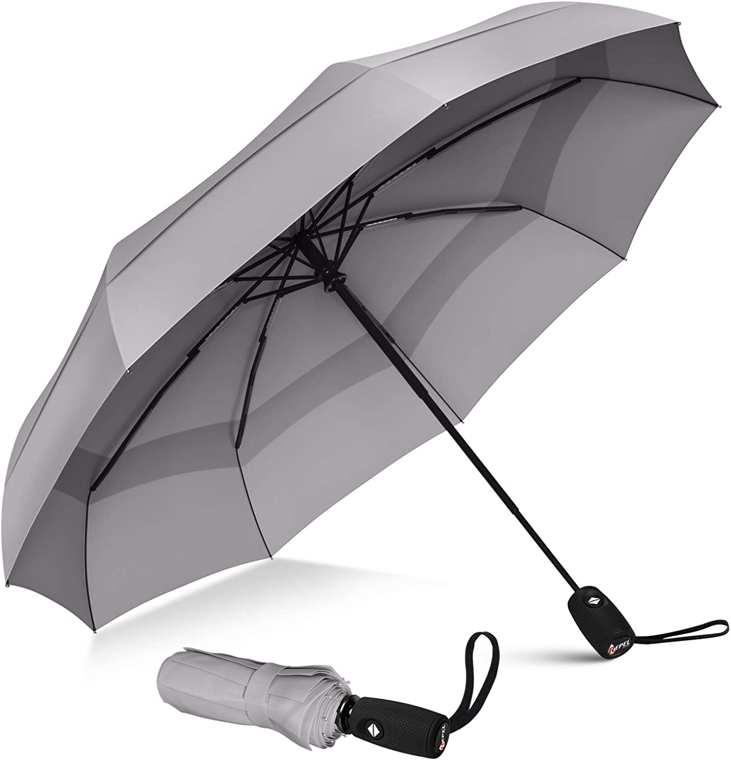 Repel Umbrella Windproof Travel Umbrella - Wind Resistant, Small - Compact, Light, Automatic, Strong, Mini, Folding and Portable - Backpack, Car, Purse Umbrellas for Rain - Men and Women