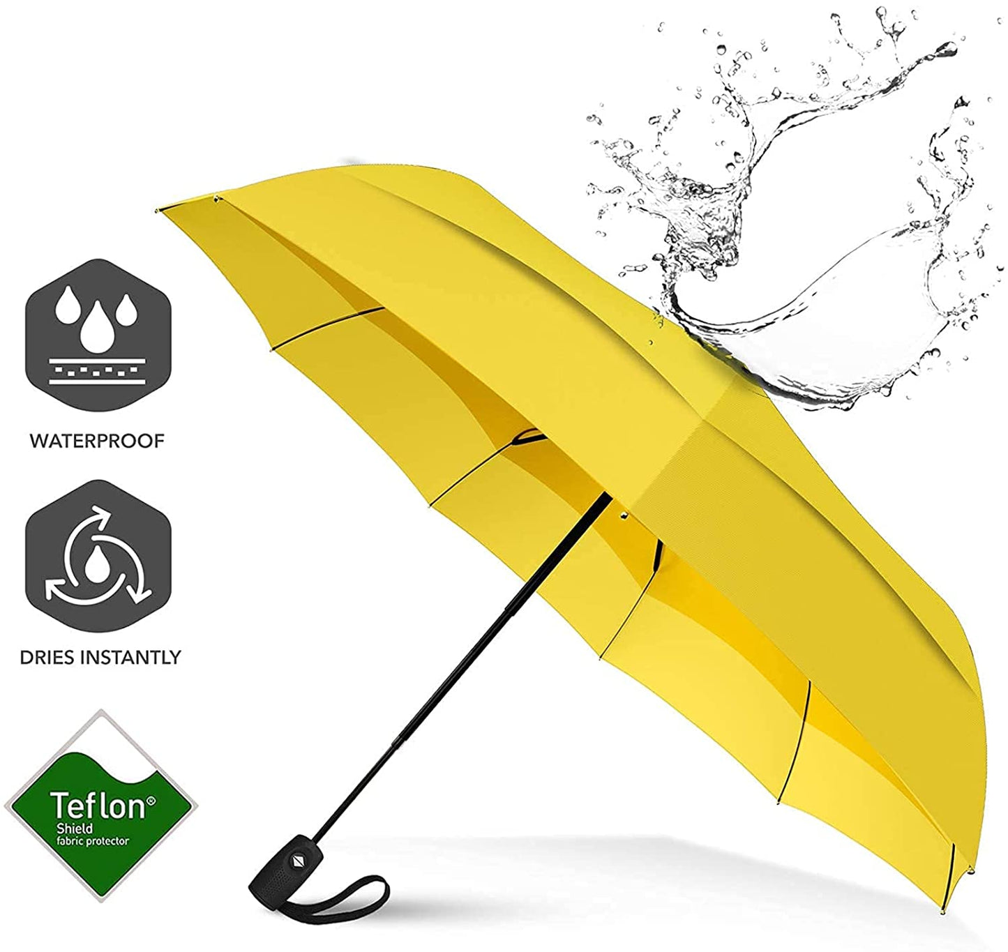 Repel Umbrella Windproof Travel Umbrella - Wind Resistant, Small - Compact, Light, Automatic, Strong, Mini, Folding and Portable - Backpack, Car, Purse Umbrellas for Rain - Men and Women