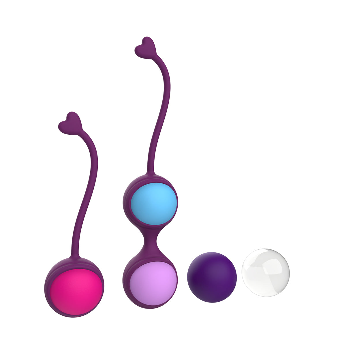 Kegel Balls Exercise Weights Kegel Balls Weighted Exercise Kit for Beginner Tightening Training System for Women(4-Piece Set)