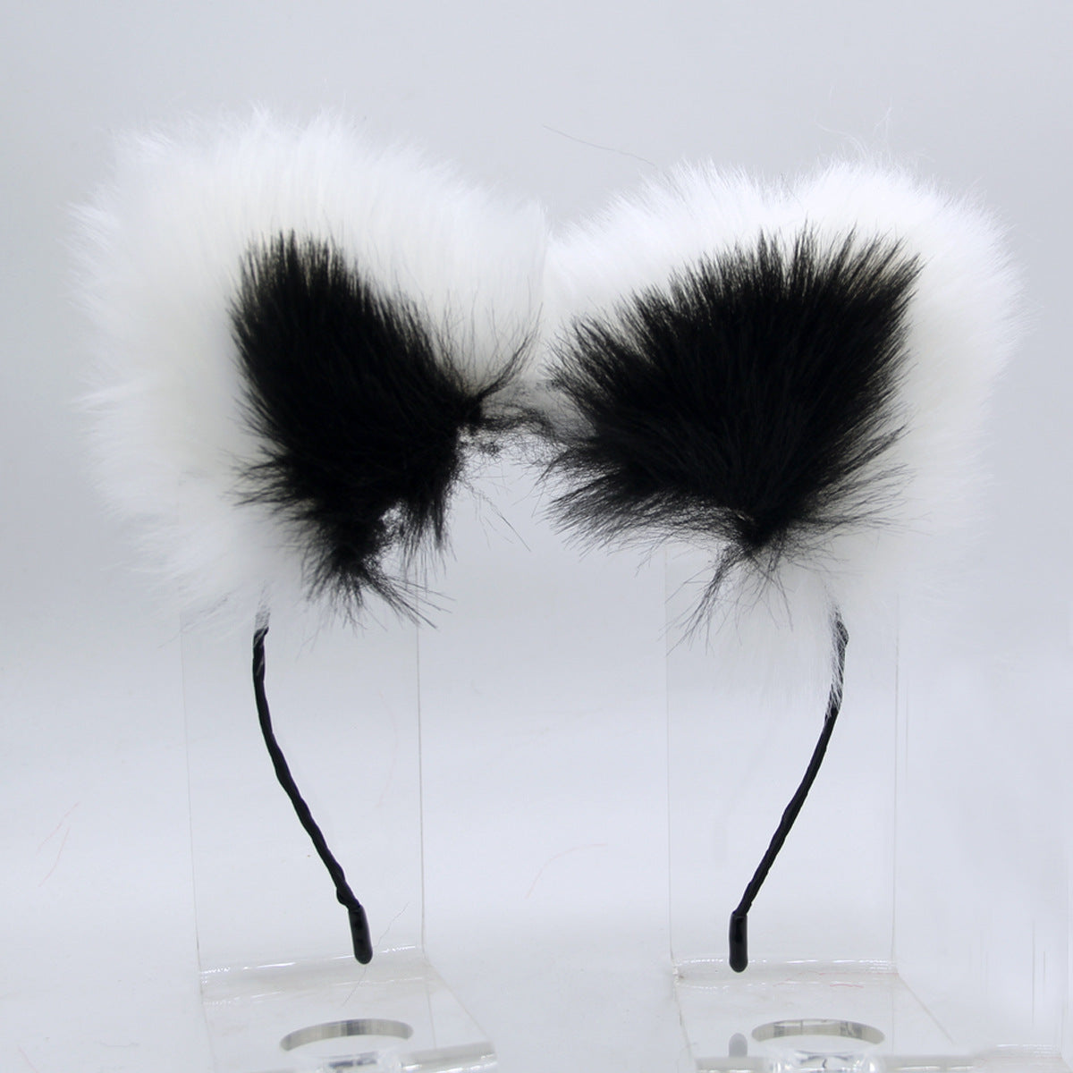 CENTEREL White Furry Tail Anal Plugs and Ears Set of Sex Toys for Men Women Couples