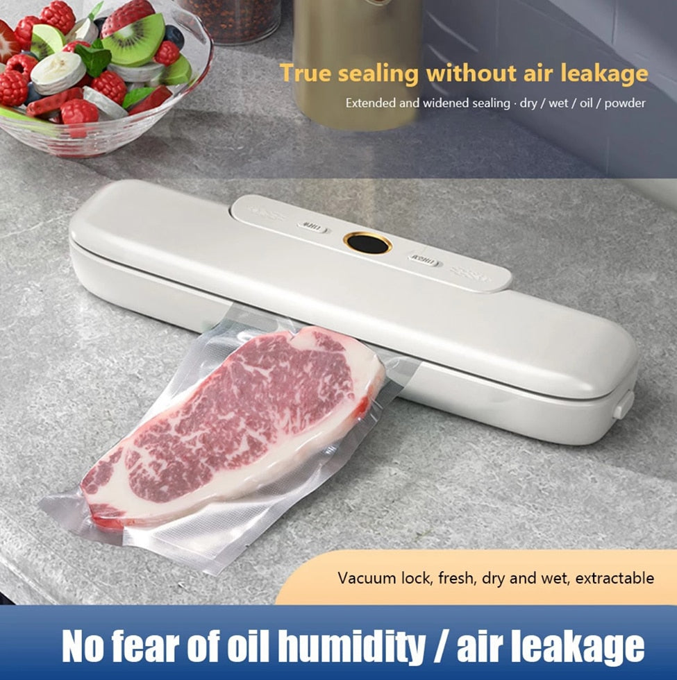 Vacuum Sealer Packing Machine 220v/110v Kitchen Food Fresh Keeping Automatic Sealing Machine Home Appliance 10pcs Vacuum Bag  Vacuum Food Sealers