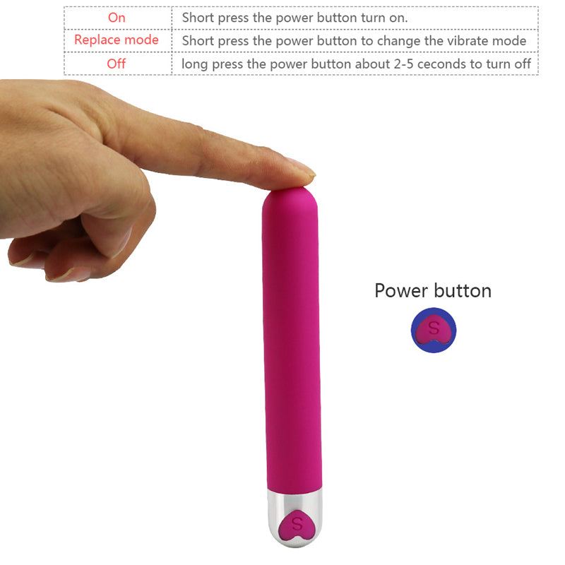 Bullet Dildo Vibrators Sex Toys For Women G spot Clitoris Stimulator with 10 Speed Powerful Vibration Massager