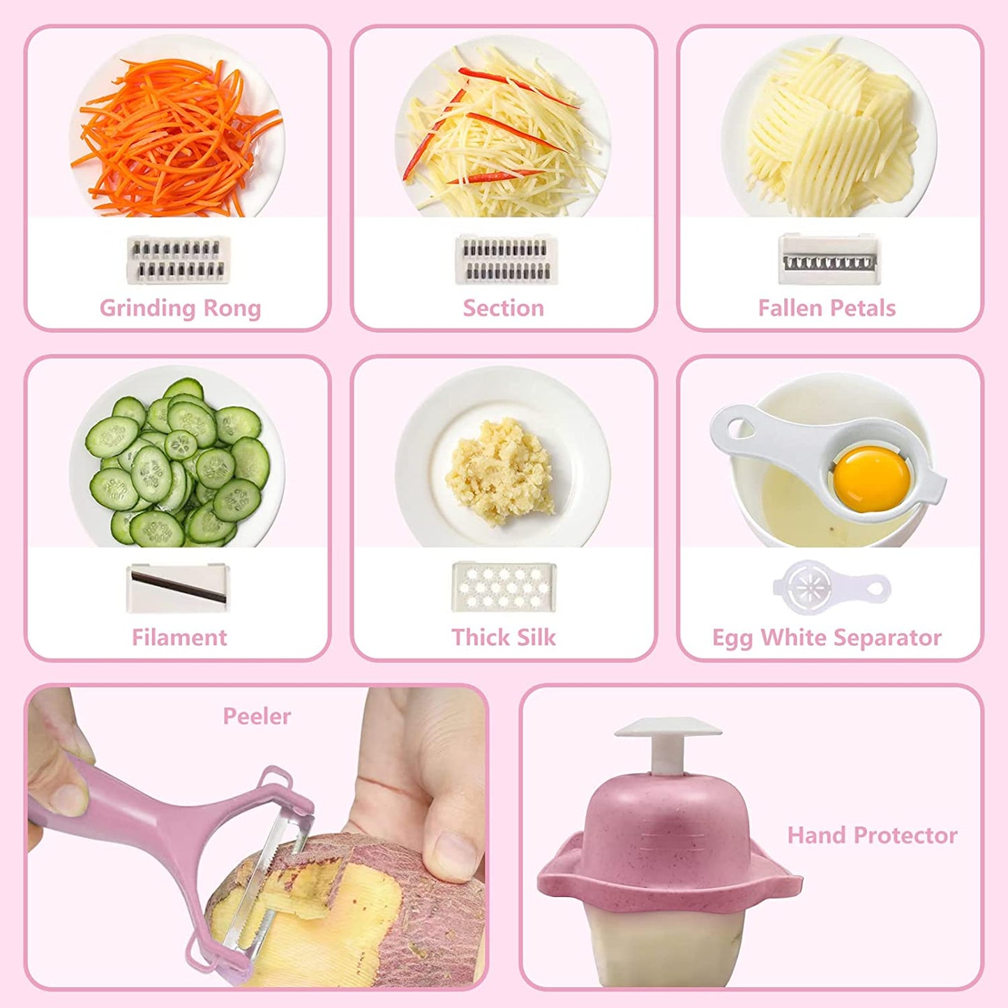 Vegetable Chopper 12 in 1 Food Slicer With Container Veggie Chopper  vegetable cutter  Vegetable Slicer Kitchen Gadgets, Food Chopper Manual Slicer For Kitchen