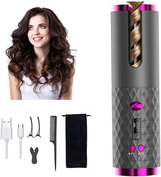 Elecsop Automatic Hair Curler Cordless Hair Curling Iron for Women