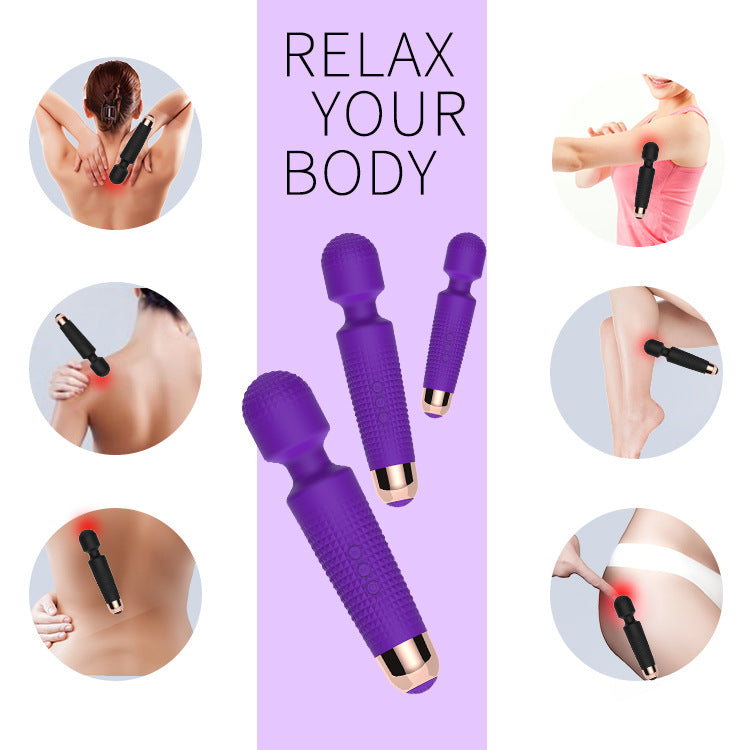 CENTEREL 20 Kinds of Frequency 5 Speed Vibrator Wireless Waterproof Massager for Women and Couples-Black