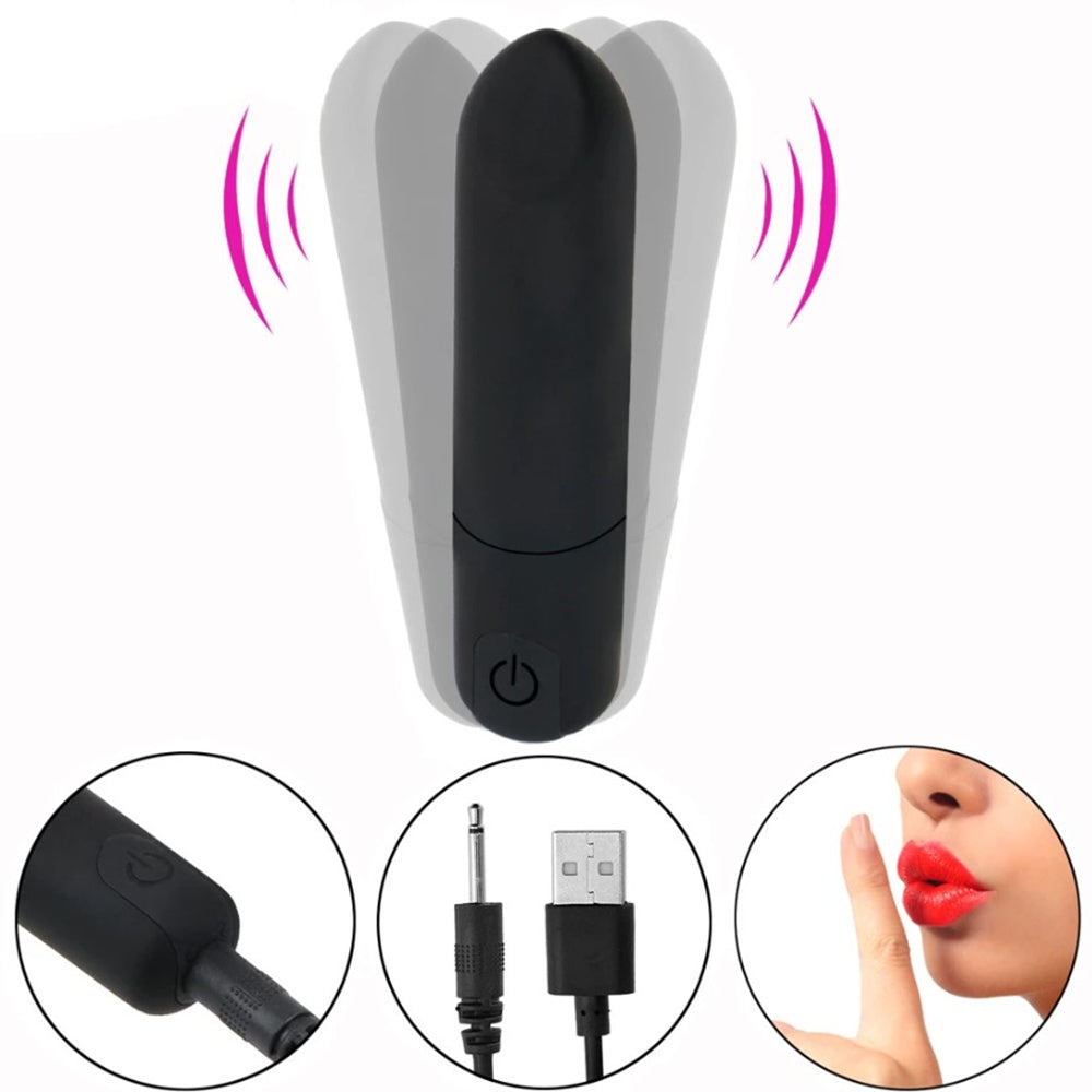 CENTEREL10 Vibration Modes Mini Massager with Angled Tip for Precise Stimulation Body Toy Waterproof Rechargeable Lipstick Vibrator for Women