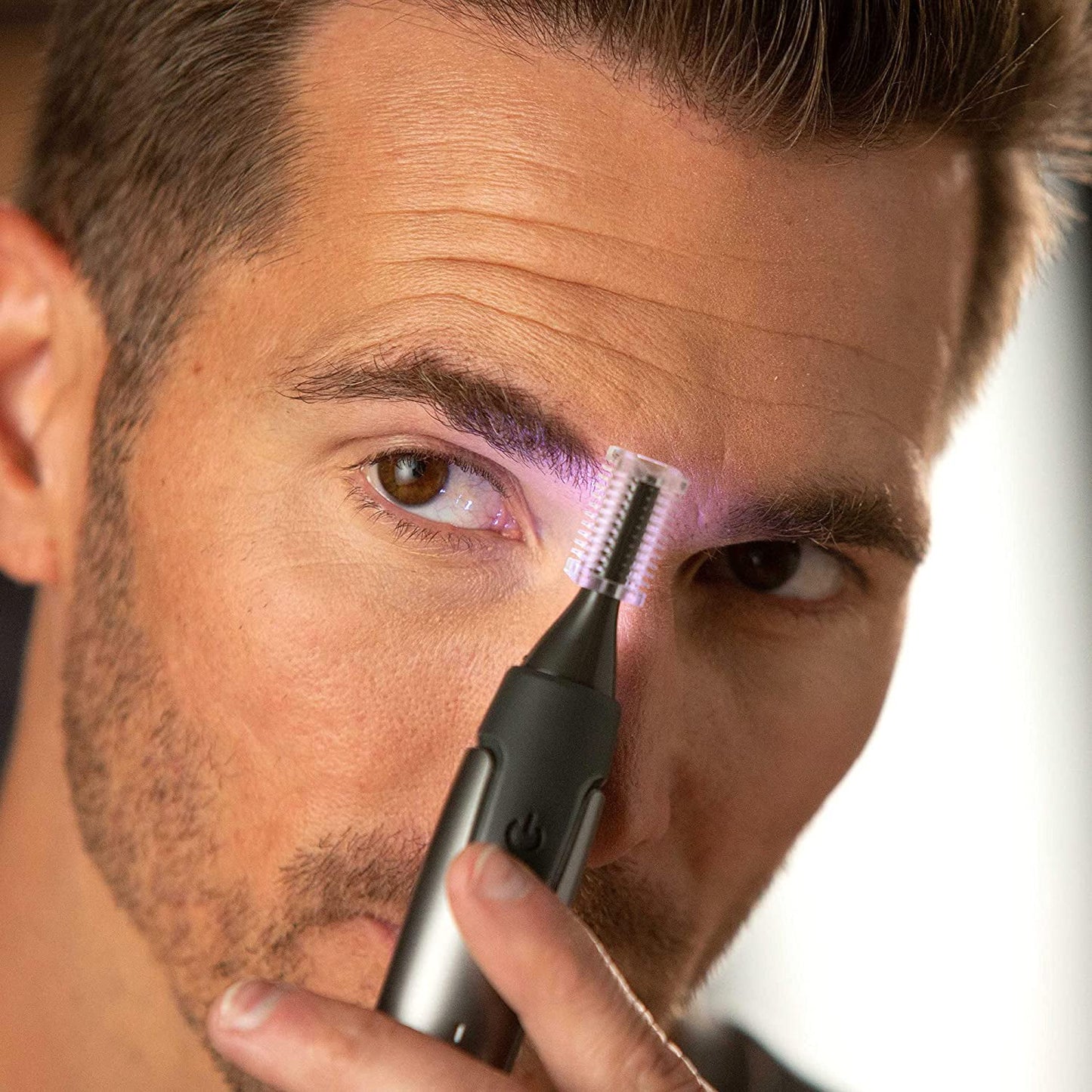 Trimmer for Men, Lighted Personal Trimmer Groomer for Eyebrow/ Nose/ Ear & Facial