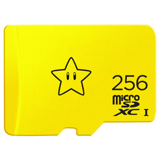 SPBPQY 256GB microSD UHS-I Memory Card for Nintendo Switch Super Mario Super Star- 100MB/s Read, 90MB/s Write, Class 10, U3 - SDSQXAO-256G-ANCZN