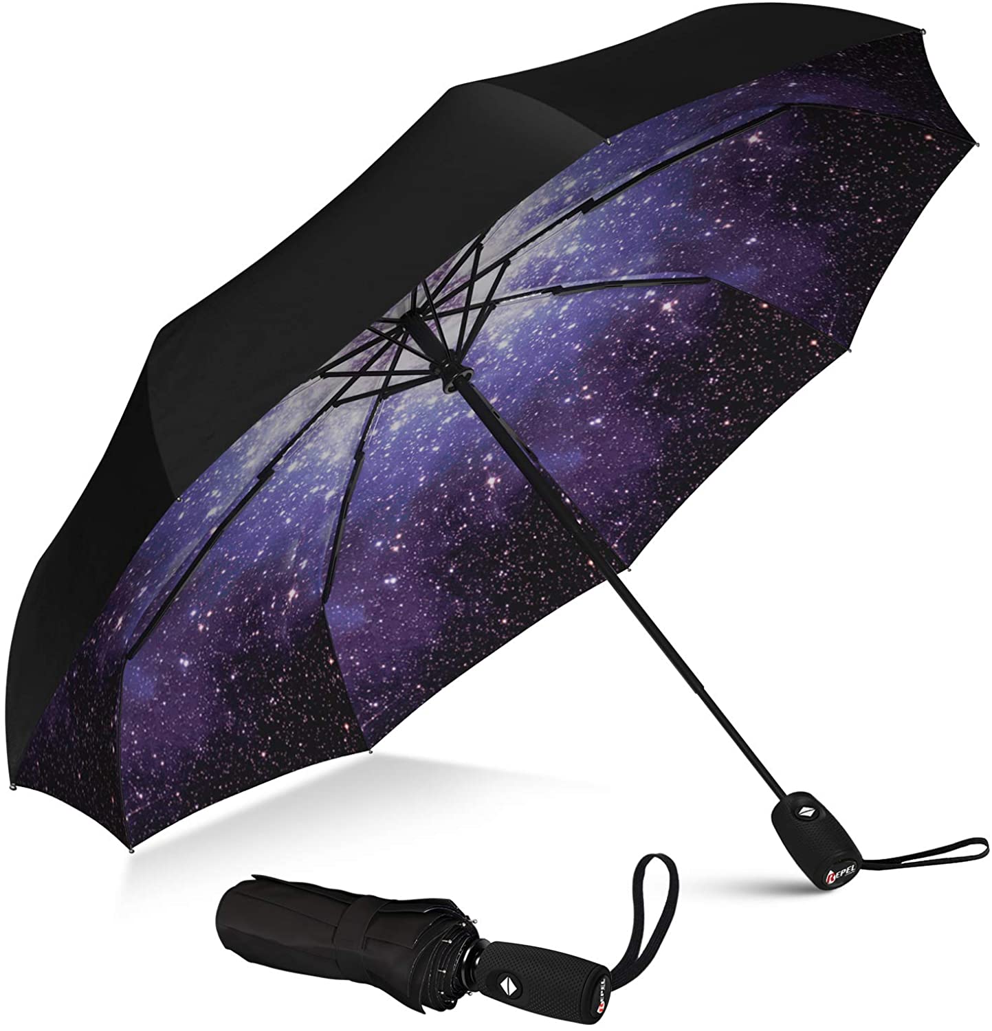 Repel Umbrella Windproof Travel Umbrella - Wind Resistant, Small - Compact, Light, Automatic, Strong, Mini, Folding and Portable - Backpack, Car, Purse Umbrellas for Rain - Men and Women