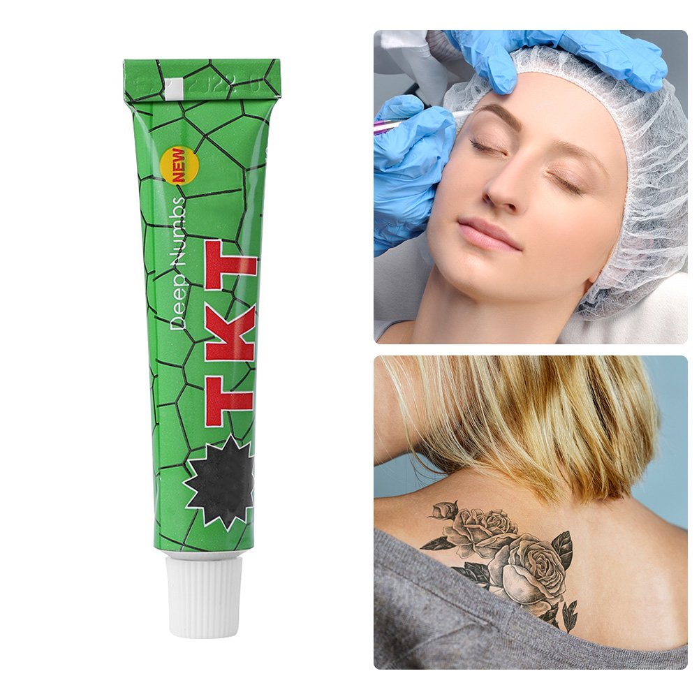 5pcs 40% Before Tattoo Cream,Lidocaine Numbing Skin Cream Tattoo for Permanent Instant Lift Brow Pencil(50g）