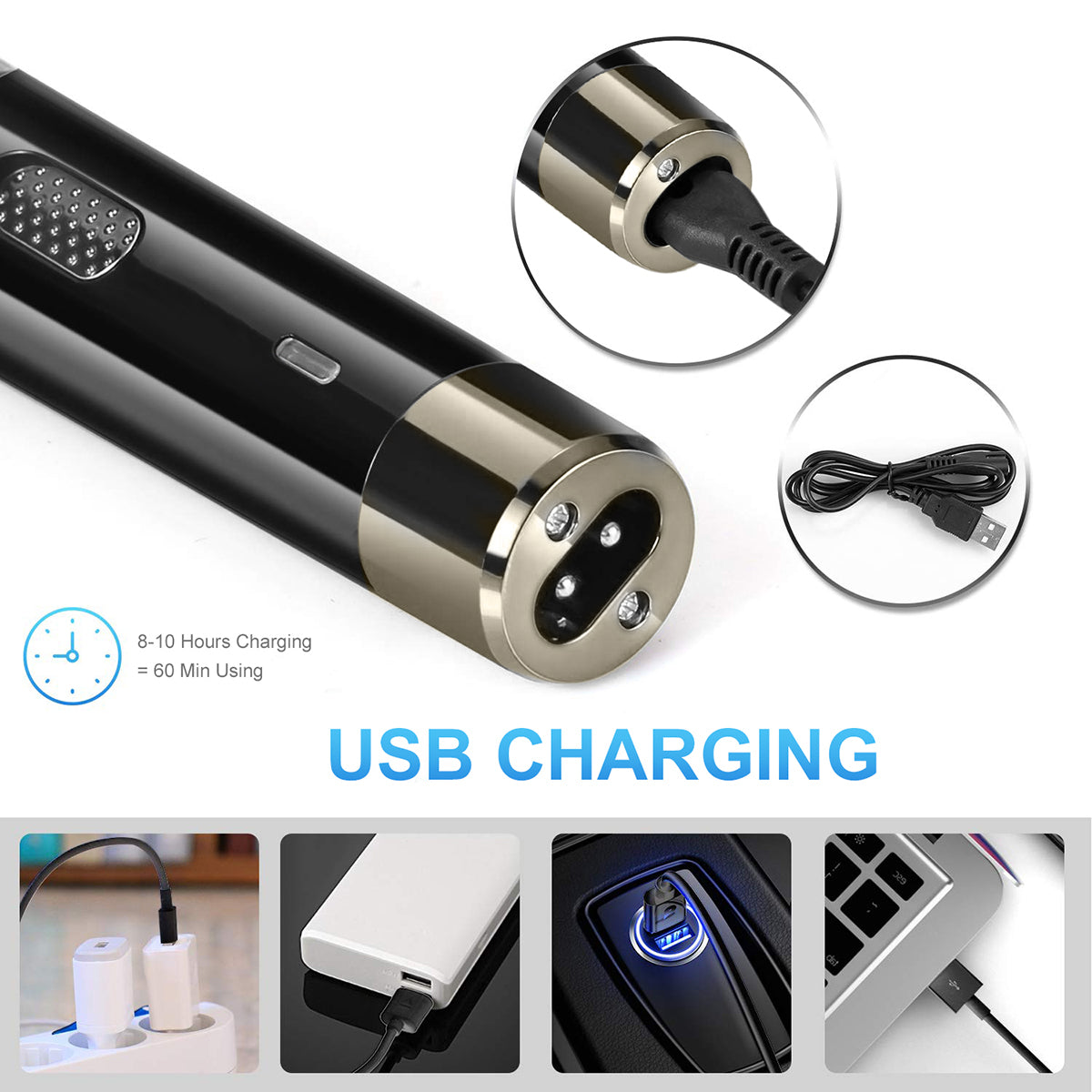 [Upgraded 2022] Elecsop Electric Razors Beard Trimmer for Men, 4 in 1  Women's Bikini Trimmer Shaver Wet & Dry Painless Rechargeable Bikini Trimmer