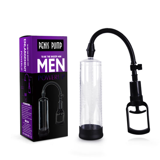 Penis Pump Centerel Manual Vacuum Penis Pump Strengthen Enlarger Booster Extender Device with 3pcs Suction Sleeves