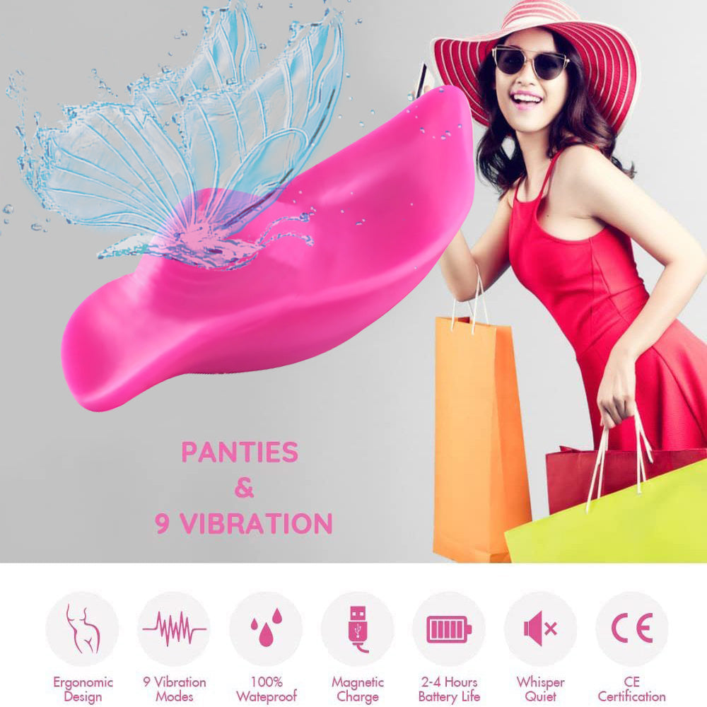 Wearable Panty Vibrator, Remote Control Clitoris G-Spot Stimulator, Adult Sex Toys for Women