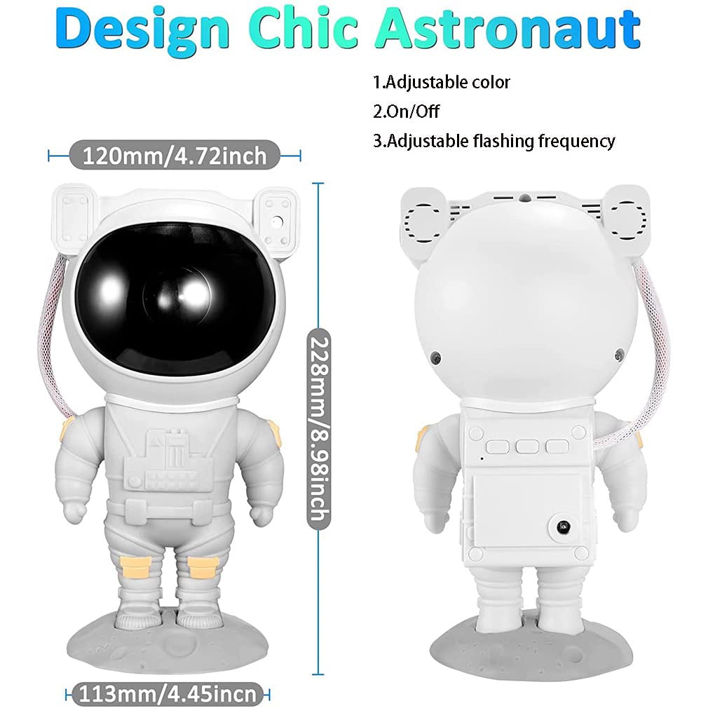 Mimeng Light Projector for Bedroom, Star Projector Galaxy Night Light with Timer & Remote Control, Rotatable Galaxy Projector Star Projector, Astronaut Projection Lamp