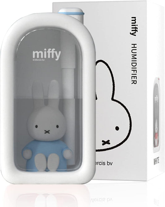 Miffy Cool Mist Humidifier - Ultrasonic Quiet Humidifiers, Miffy Humidifier Mini Cute Humidifier with Night Light, 380ml Cute Humidifiers for Bedroom/Babies Nursery/Office, Blue
