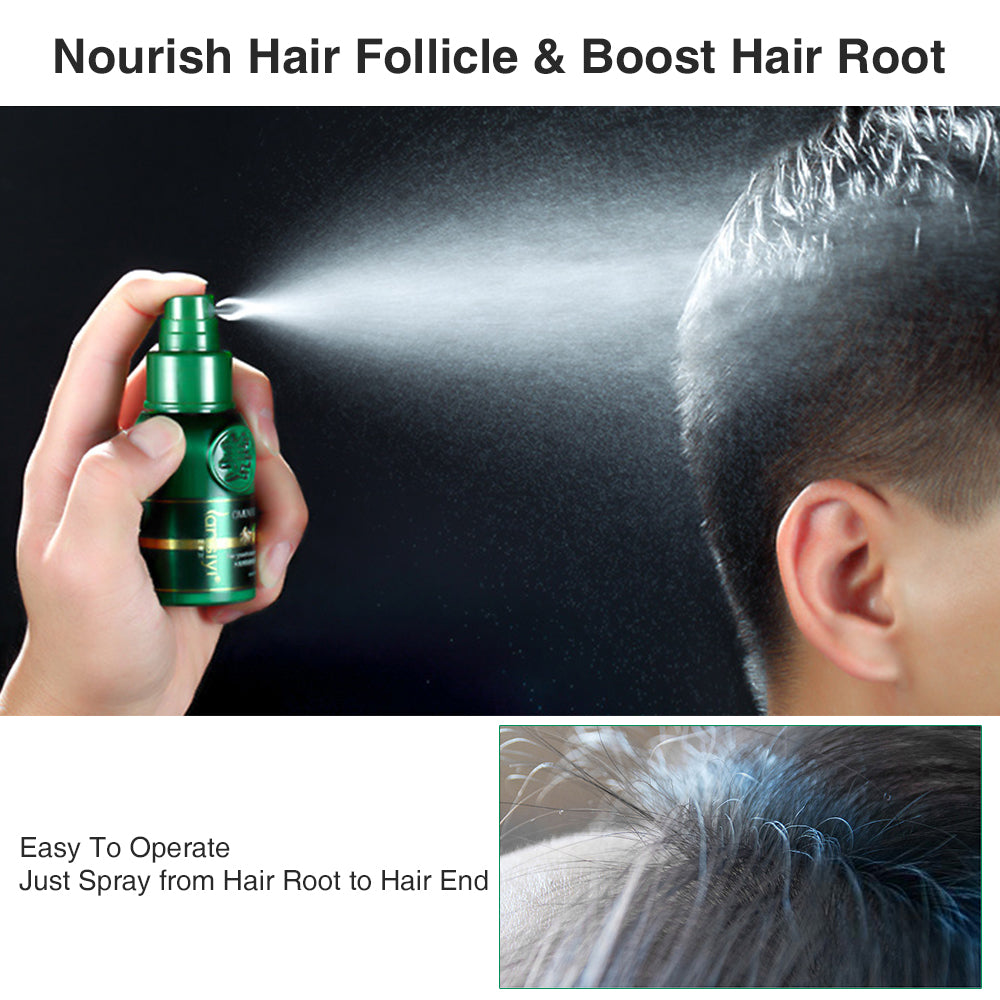 Elecsop Fast Hair Growth Spray, Natural Ginger Essence Anti Hair Loss for Women Men 30ml