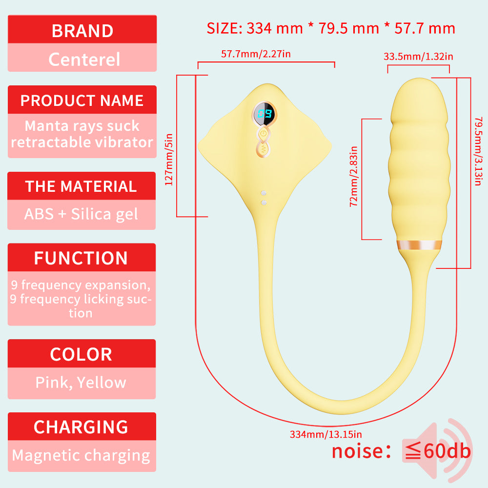 Centerel 2 In 1 Vibrator Tongue Licking & Vibrating Egg Clit Stimulator Adults Sex Toys for Women Couples