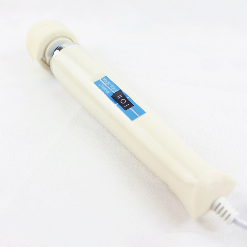 Wired Powerful Handheld Wand Massager, Personal Total Body Therapy Massager Wand for Sports Recovery (White)