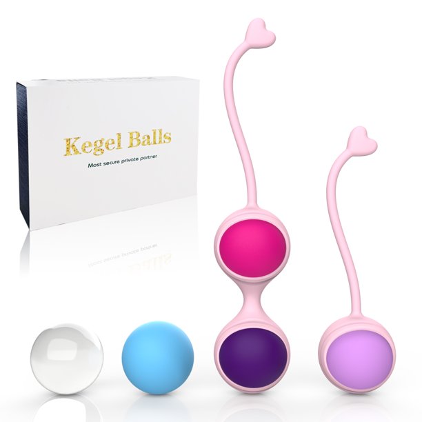 Kegel Balls Exercise Weights Kegel Balls Weighted Exercise Kit for Beginner Tightening Training System for Women(4-Piece Set)