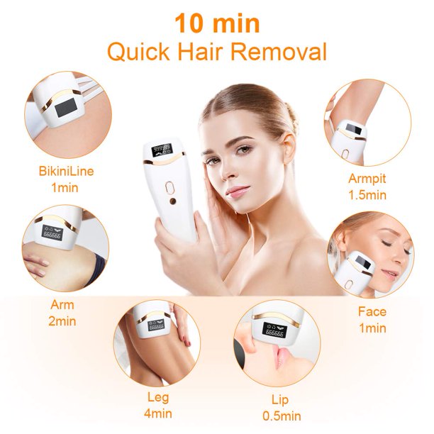 Laverner IPL Hair Removal Permanent Painless Laser Hair Remover Device for Women and Man Upgrade to 999,999 Flashes