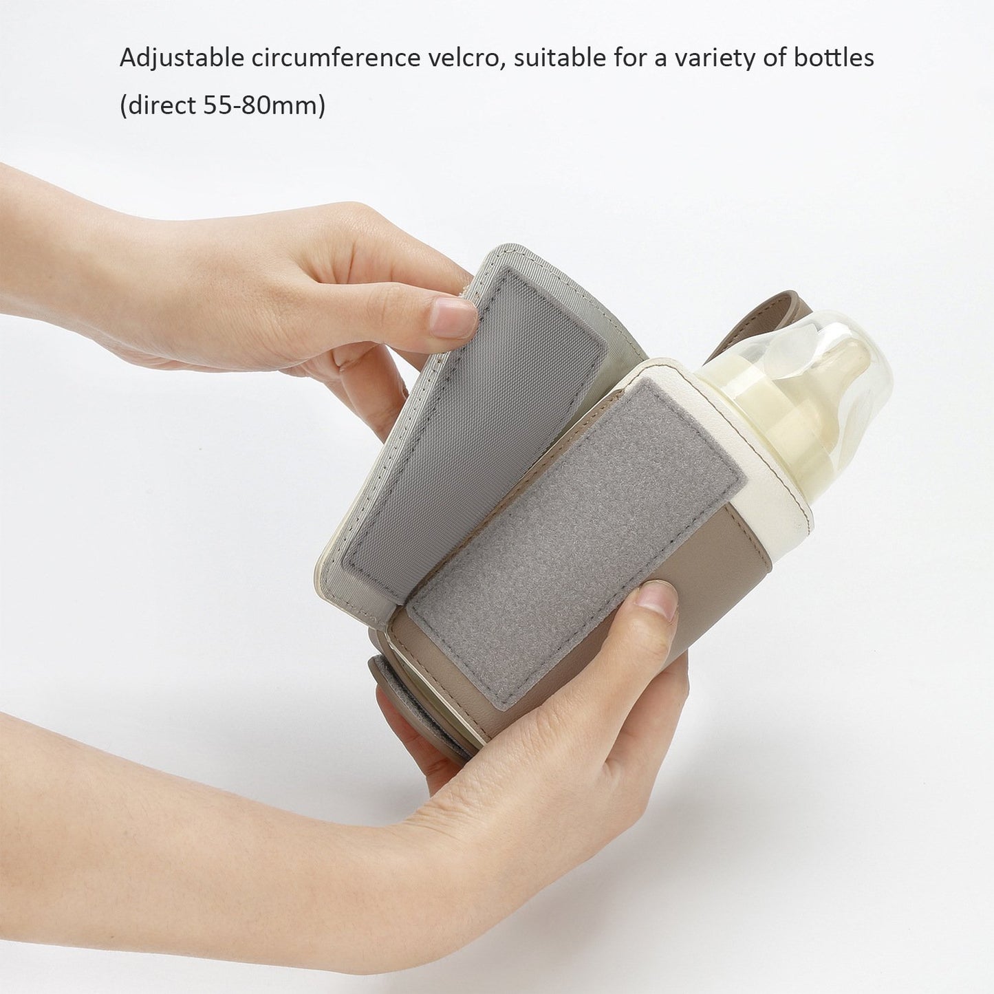 Yadala Portable Bottle Warmer for Baby Breastmilk, Intelligent Warm Sleeve of Baby Bottle, Fast Charge, 3-Speed Temperature Regulation, for Night Feeding, Traveling, Outing, Driving