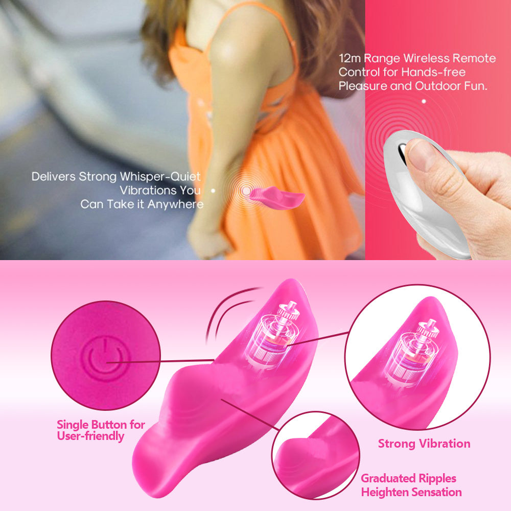 Wearable Panty Vibrator, Remote Control Clitoris G-Spot Stimulator, Adult Sex Toys for Women