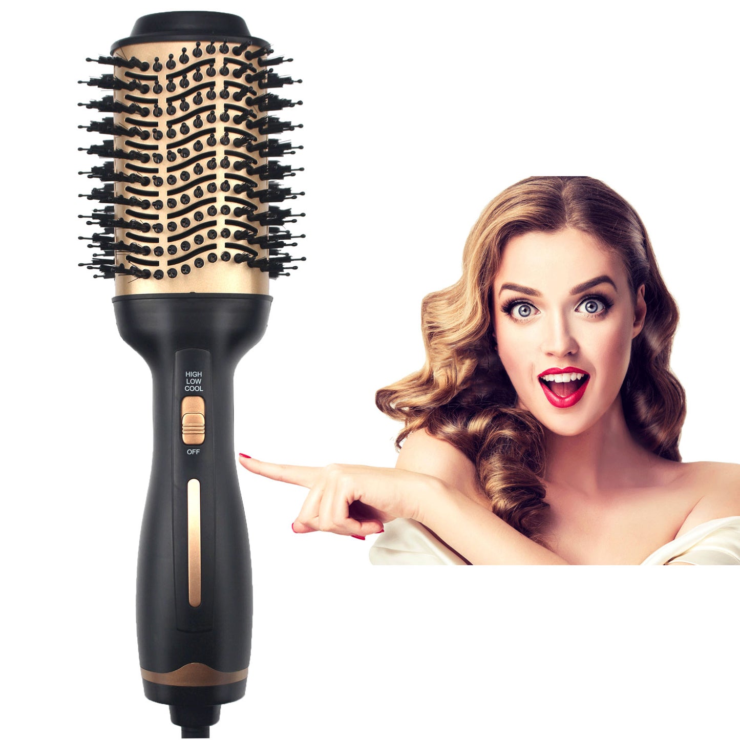 Hair Dryer Brush, Upgraded 4 in 1 Blow Dryer Brush and Styler Volumizer, Hot Air Brush for All Hair Types