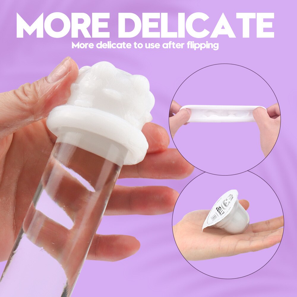 6 PCS Male Masturbators Mini Manual TPE Jelly Masturbator Disposable Stretch Male Masturbation Cup Sex Toys for Men