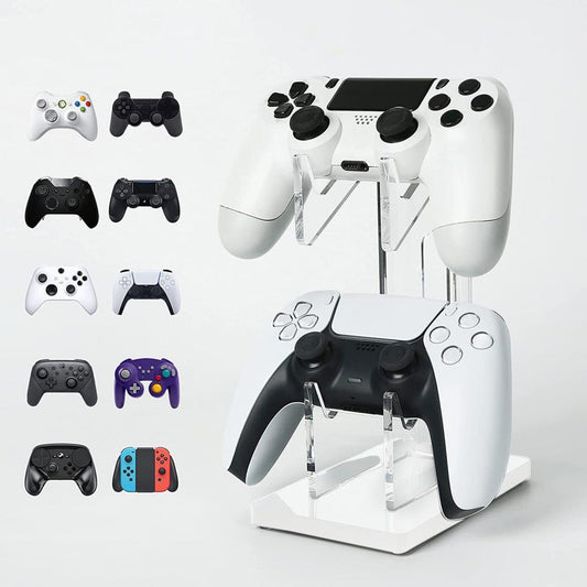 Acrylic Gamepad Stand for PS5/PS4/Xbox One/S/X Series Game Console Controller Stander Gaming Handle Display Hook Accessories