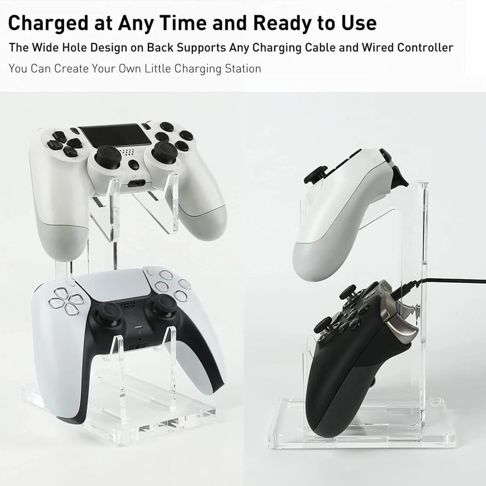 Acrylic Gamepad Stand for PS5/PS4/Xbox One/S/X Series Game Console Controller Stander Gaming Handle Display Hook Accessories