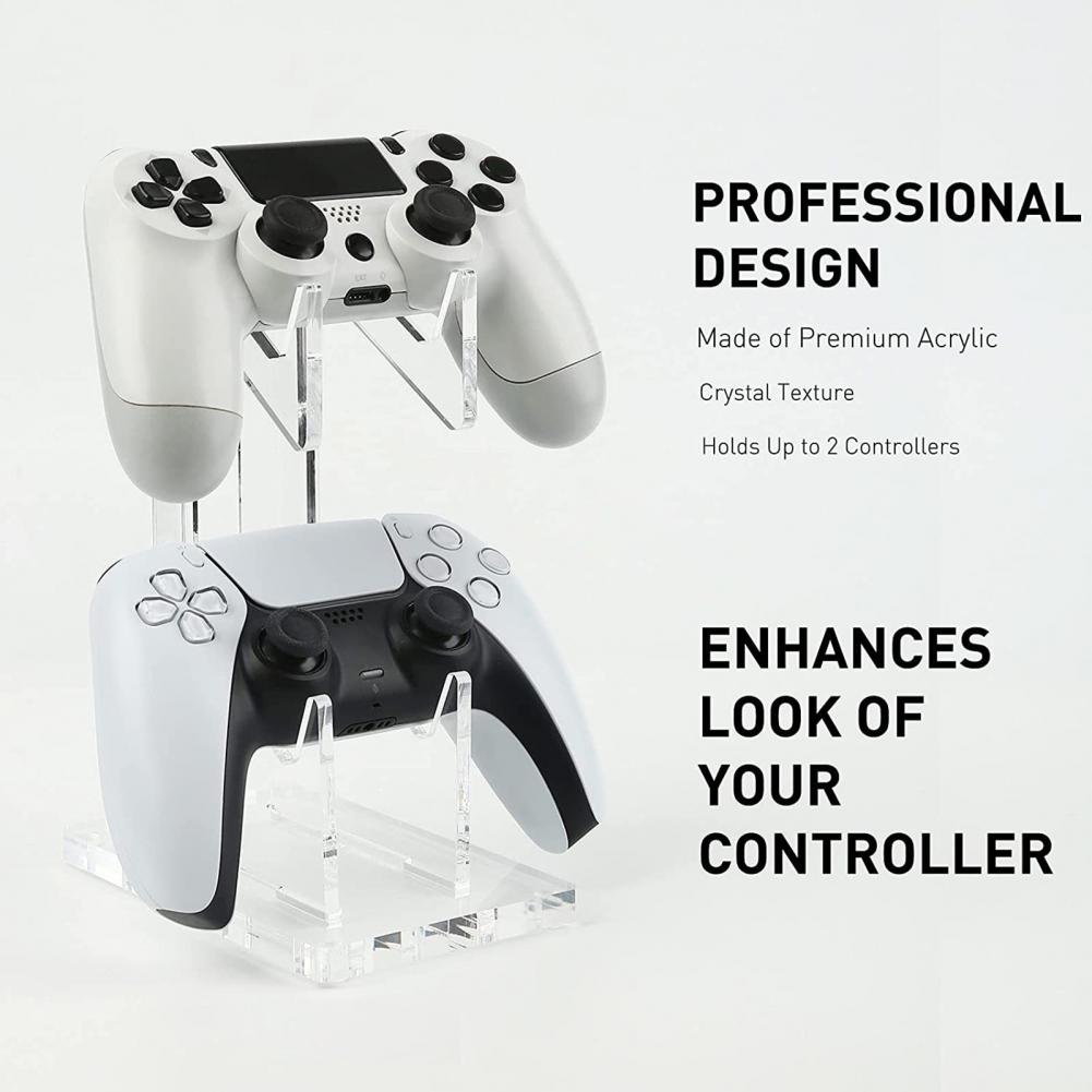 Acrylic Gamepad Stand for PS5/PS4/Xbox One/S/X Series Game Console Controller Stander Gaming Handle Display Hook Accessories