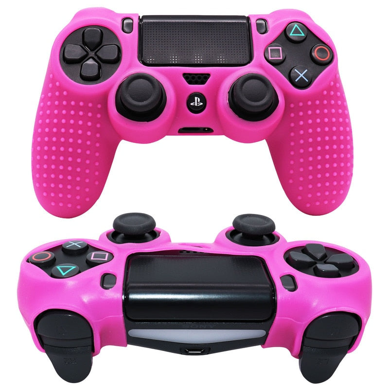 Anti-slip Silicone Case For PS4 Slim Pro Controller Skin Console Gamepad Joystick Cover Cases Accessories