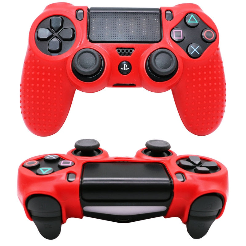 Anti-slip Silicone Case For PS4 Slim Pro Controller Skin Console Gamepad Joystick Cover Cases Accessories