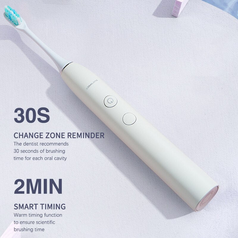 Boyakang Sonic Electric Toothbrush Rechargeable Adult Smart Timing IPX7 Waterproof Dupont Bristles USB Charging BYK16