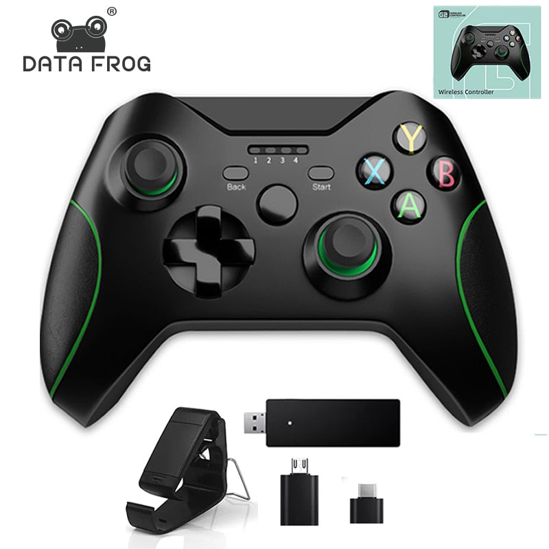 Data Frog 2.4GHz Wireless Gamepad Joystick Control For XBox One Controller For Win PC For PS3/Android smartphones Controller