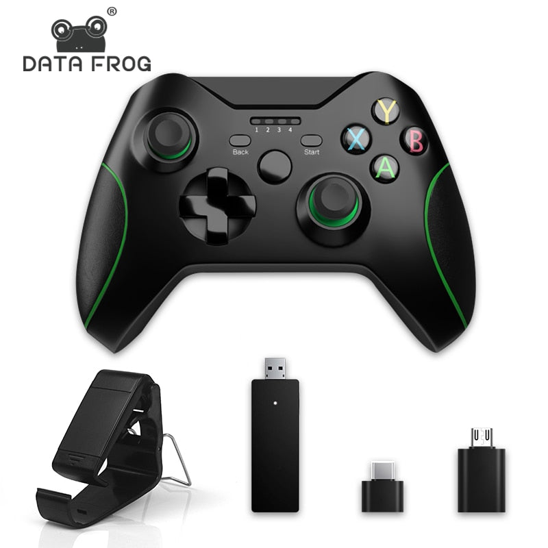 Data Frog 2.4GHz Wireless Gamepad Joystick Control For XBox One Controller For Win PC For PS3/Android smartphones Controller