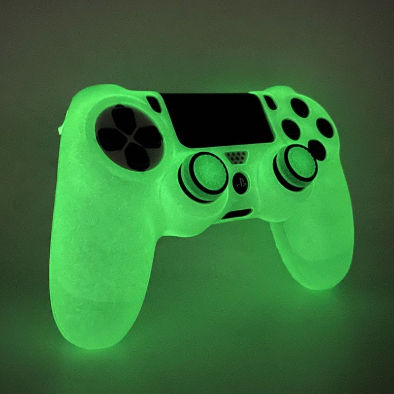 Glowing Soft Silicone Controle Case For PS4 Controller Games Accessories Gamepad Joystick Case Cover for PS4 Controller Skin