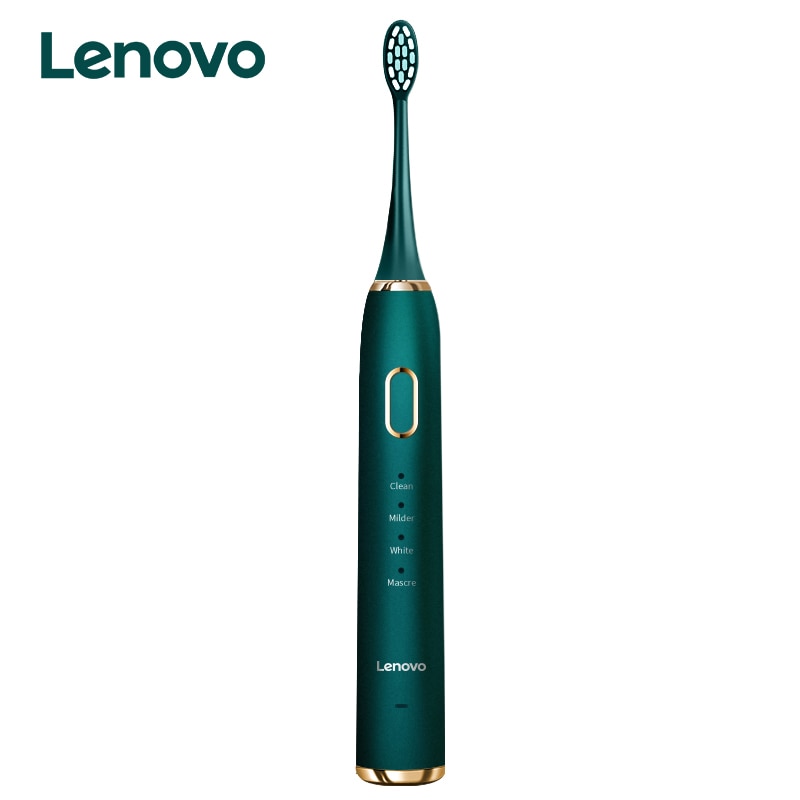 Lenovo Sonic Electric Toothbrush For Adult Teeth 10 Brush Heads With Case IPX7 Waterproof USB Children&#39;s Electric Tooth Brush