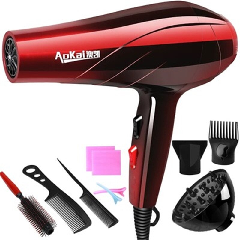 Professional 4000W Powerful Hair Dryer Fast Styling Blow Dryer Hot And Cold Adjustment Air Dryer Nozzle For Barber Salon Tools