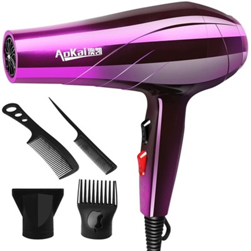 Professional 4000W Powerful Hair Dryer Fast Styling Blow Dryer Hot And Cold Adjustment Air Dryer Nozzle For Barber Salon Tools