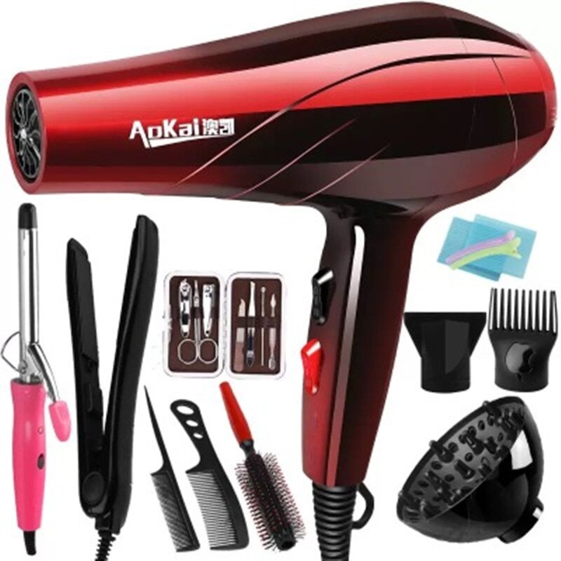 Professional 4000W Powerful Hair Dryer Fast Styling Blow Dryer Hot And Cold Adjustment Air Dryer Nozzle For Barber Salon Tools