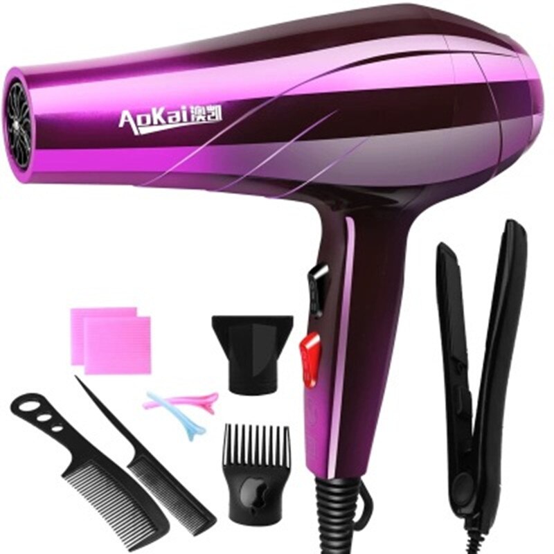 Professional 4000W Powerful Hair Dryer Fast Styling Blow Dryer Hot And Cold Adjustment Air Dryer Nozzle For Barber Salon Tools