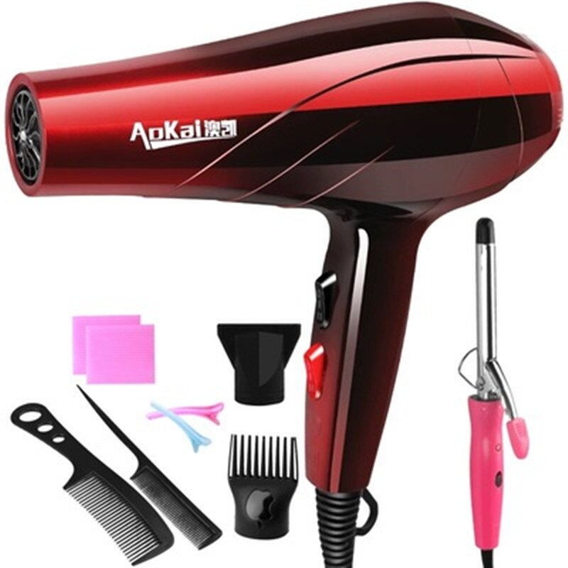 Professional 4000W Powerful Hair Dryer Fast Styling Blow Dryer Hot And Cold Adjustment Air Dryer Nozzle For Barber Salon Tools